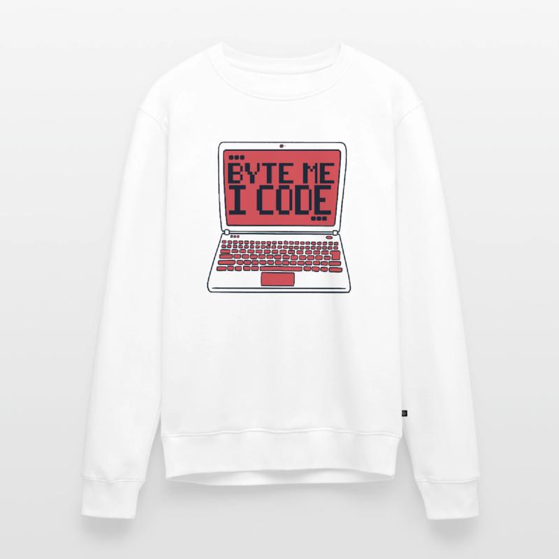 Byte Me I Code Developer Softwareentwickler Männer Premium Bio Pullover