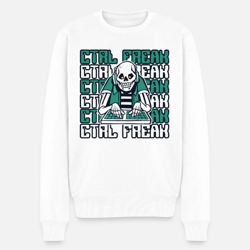 CTRL Freak Softwareentwickler Developer - Männer Premium Bio Pullover - Weiß