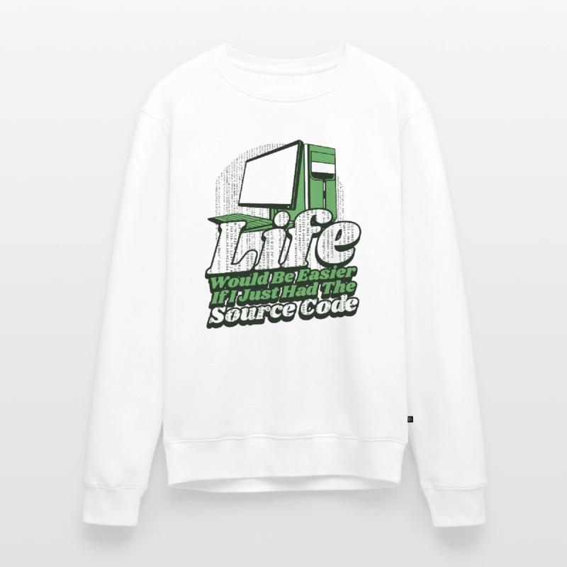 Life Would Be Easier Developer Coder Programmer Men's Premium Organic Jumper