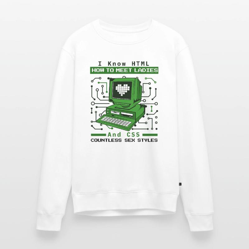 Je sais HTML comment rencontrer Ladies Developer Coder Pull Premium bio Homme