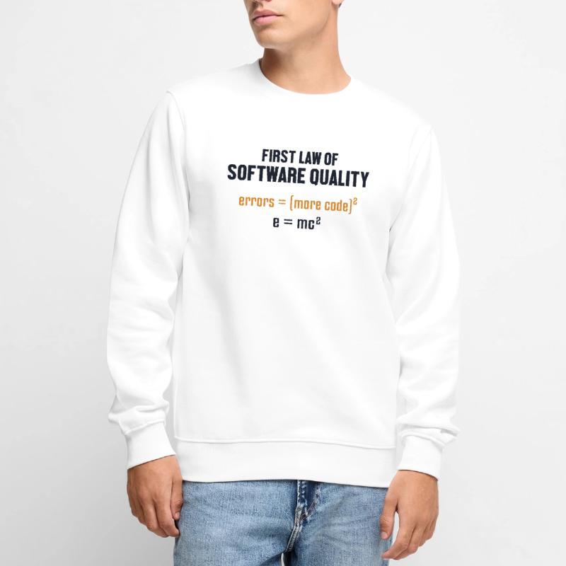 First Law of Software Quality Developer Coder Männer Premium Bio Pullover