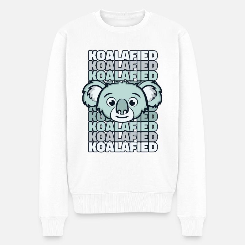 Koalafié Koalabear Eucalyptus Phascolarctos - Pull Premium bio Homme - blanc