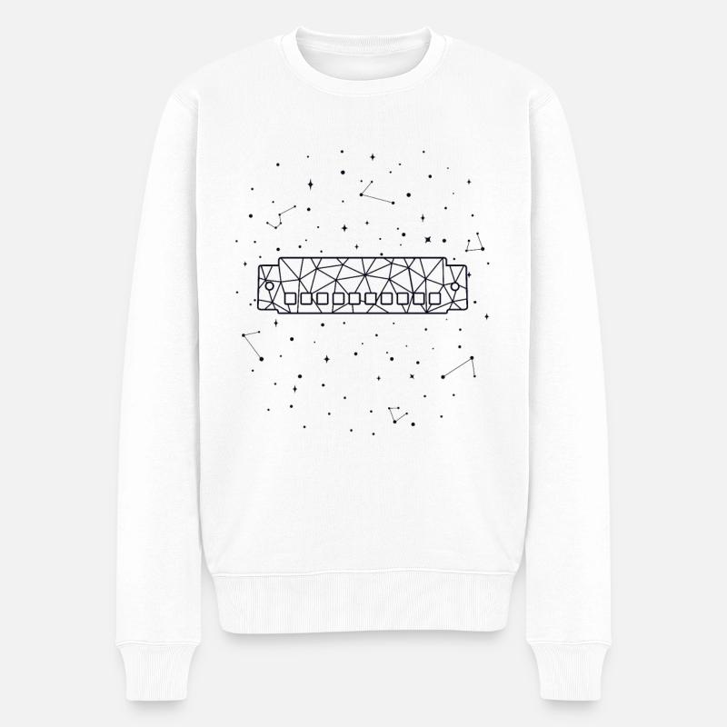 Harmonica Sternbild Constellation Harmoniciste - Pull Premium bio Homme - blanc