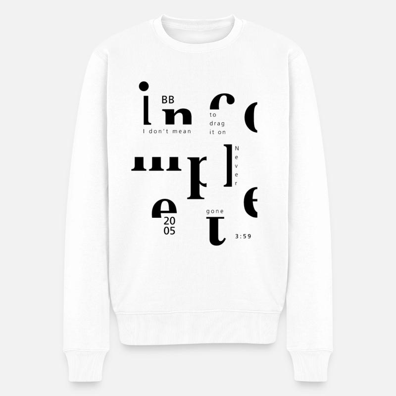 incomple ... - Pull Premium bio Homme - blanc