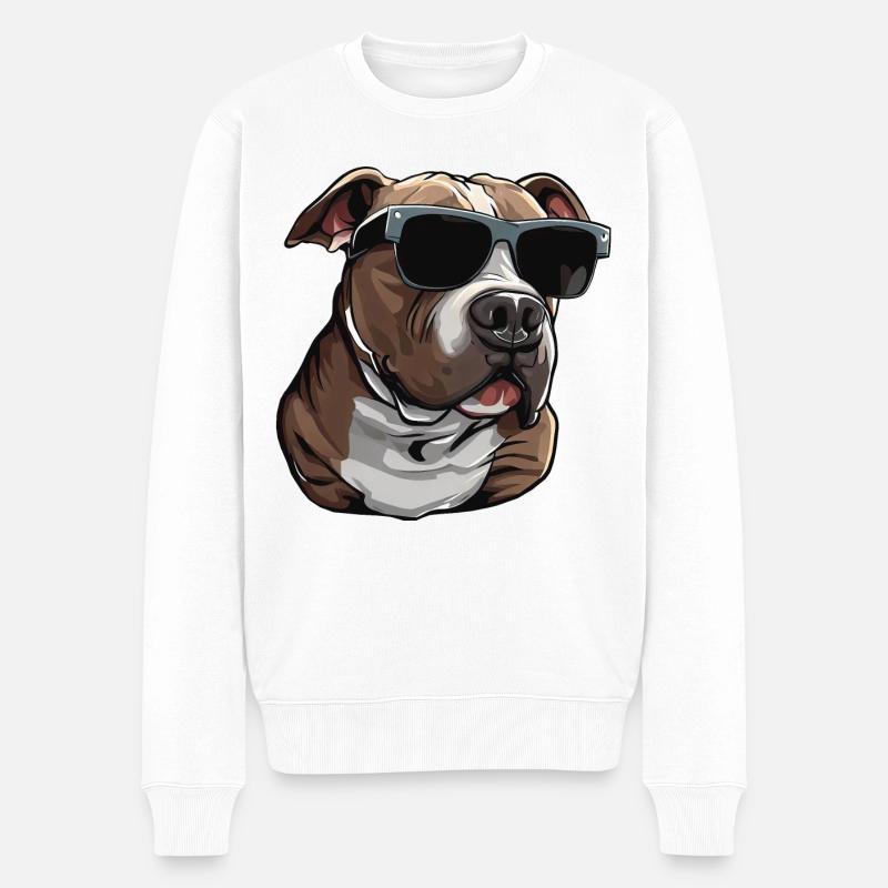 Pitbull L’agent de sécurité - Pull Premium bio Homme - blanc