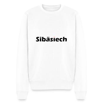 Sibäsiech - Männer Premium Bio Pullover - Weiß - Vorne - Thijin (182cm)