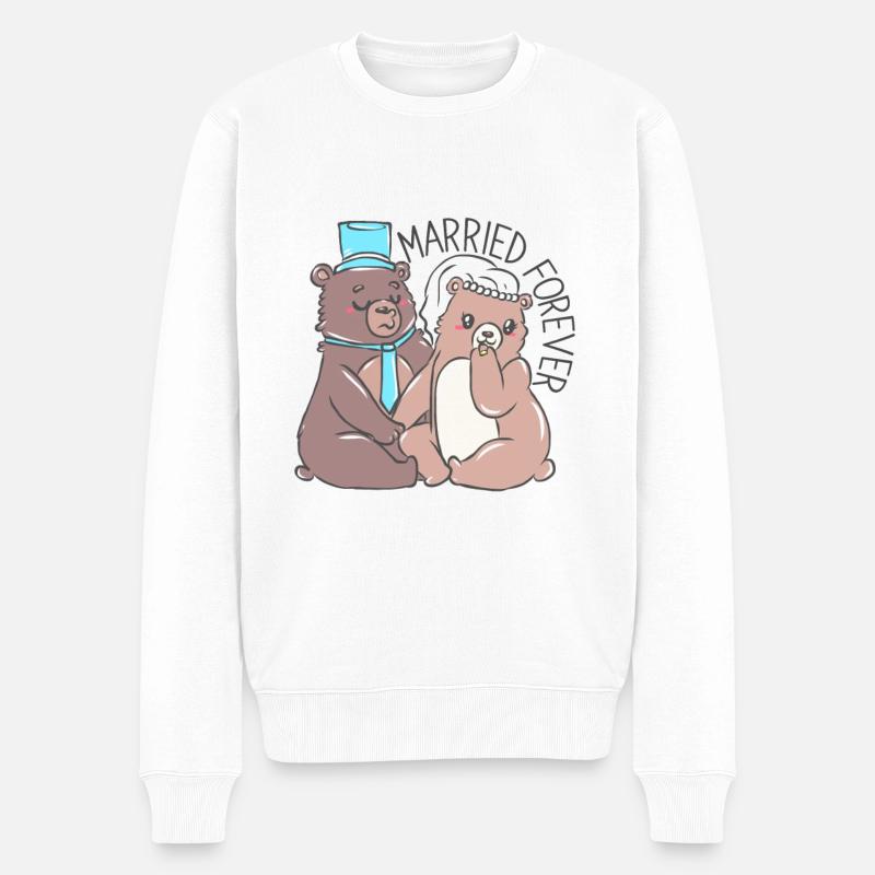 Mariage mariage mariage mariage marié - Pull Premium bio Homme - blanc
