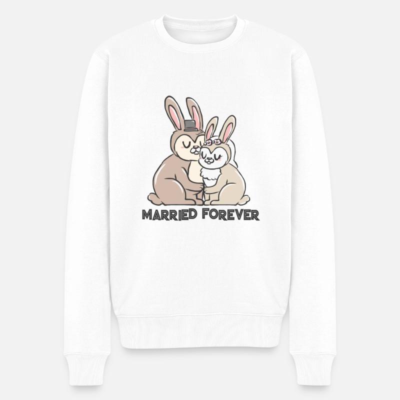 Mariage mariage mariage mariage marié - Pull Premium bio Homme - blanc
