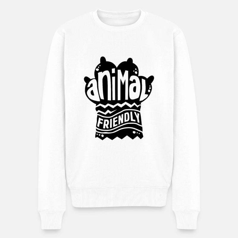 Amoureux des animaux - Pull Premium bio Homme - blanc