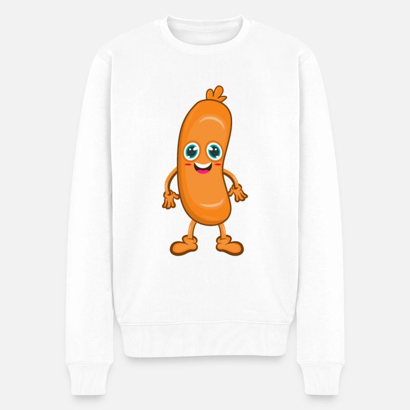 Saucisse - Pull Premium bio Homme - blanc