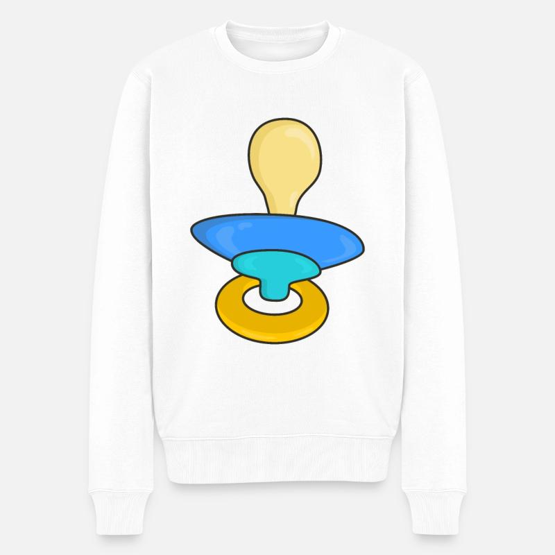 Sucette bébé - Pull Premium bio Homme - blanc