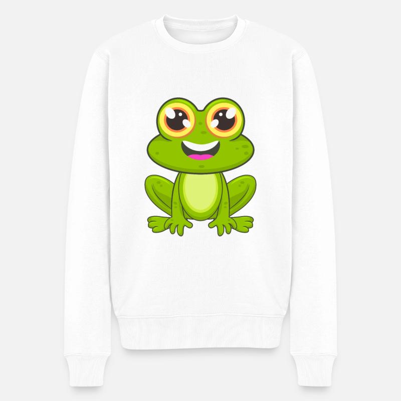 grenouille - Pull Premium bio Homme - blanc