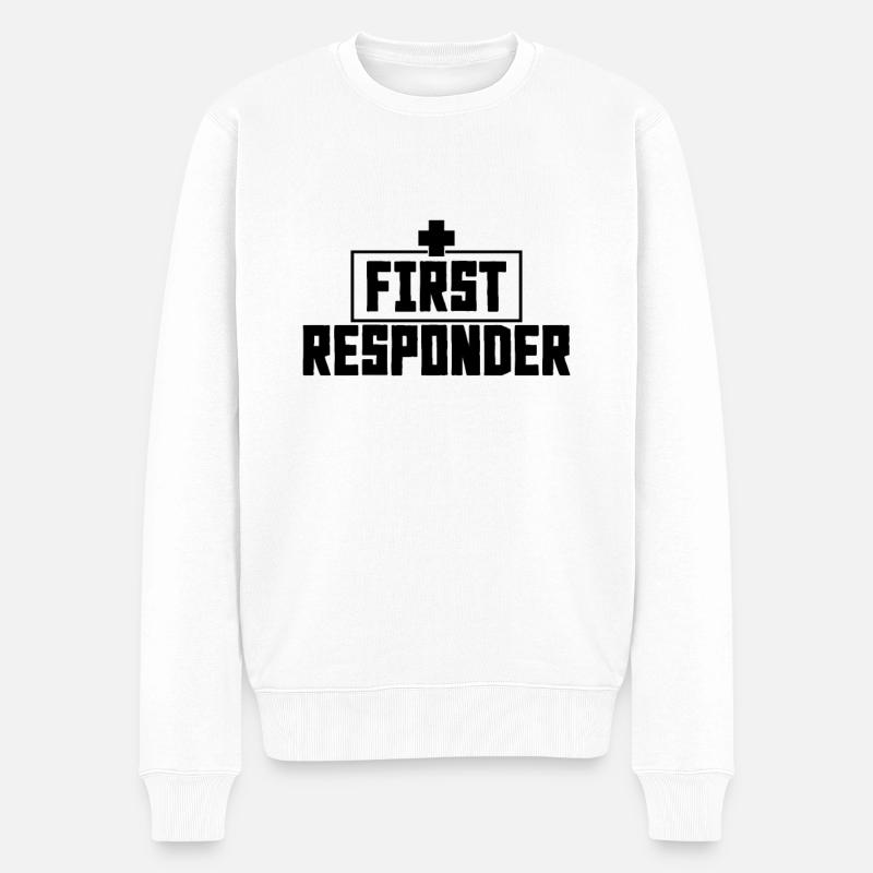 Service de secours paramédical d'urgence - Pull Premium bio Homme - blanc