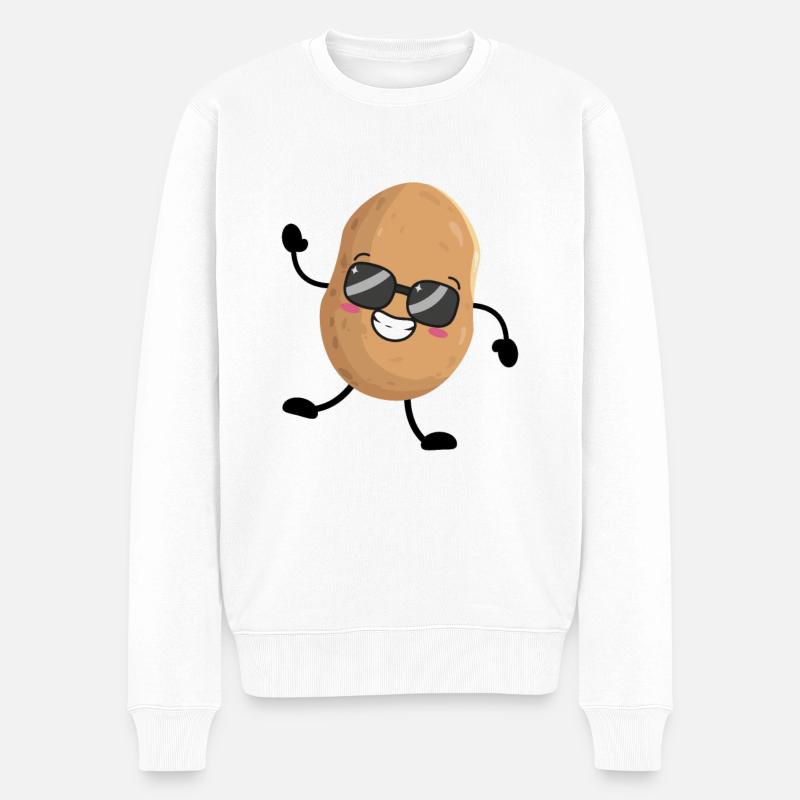Patate - Pull Premium bio Homme - blanc