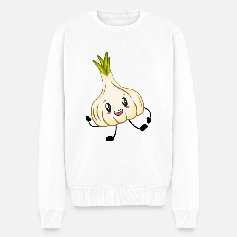 Ail - Pull Premium bio Homme - blanc