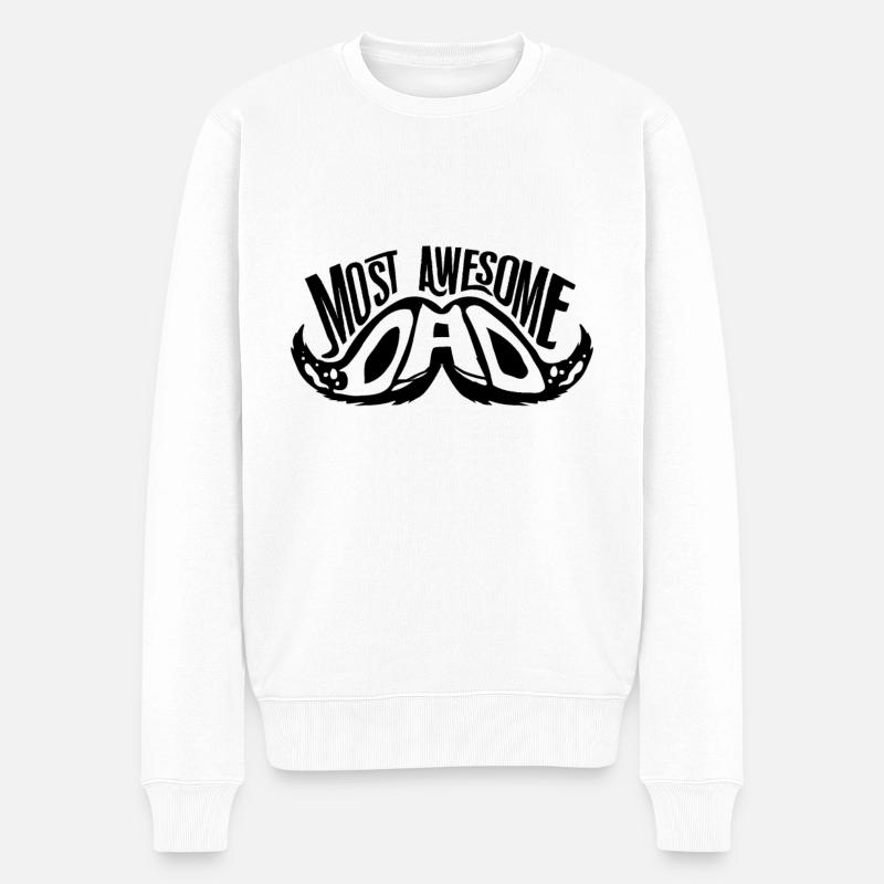 Meilleur papa - Pull Premium bio Homme - blanc