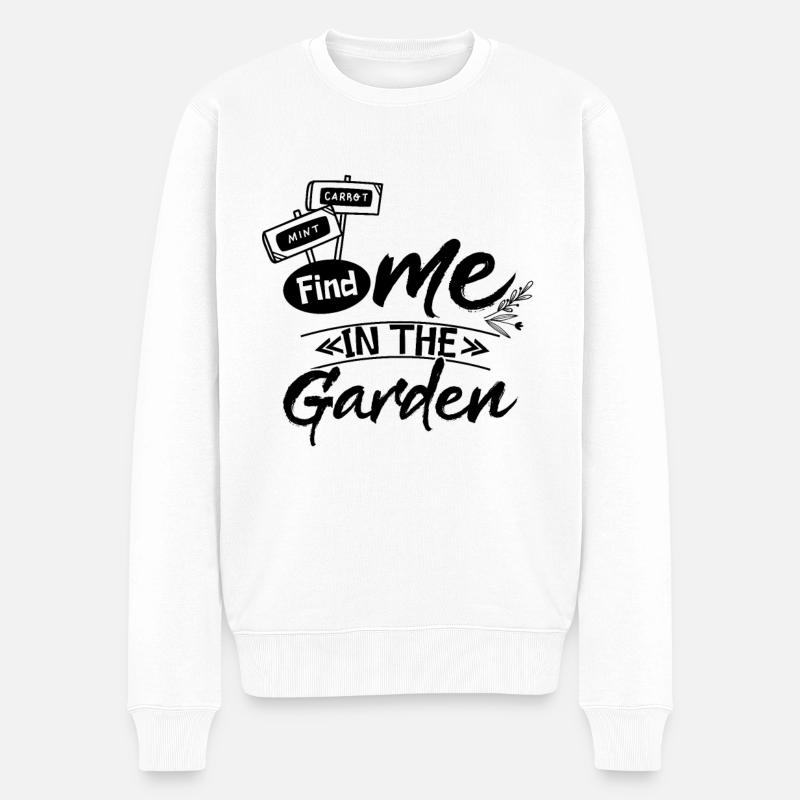 Garten Gärtner - Männer Premium Bio Pullover - Weiß