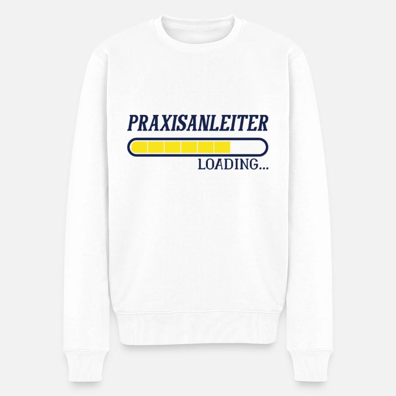 Werdender Praxisanleiter - Männer Premium Bio Pullover - Weiß