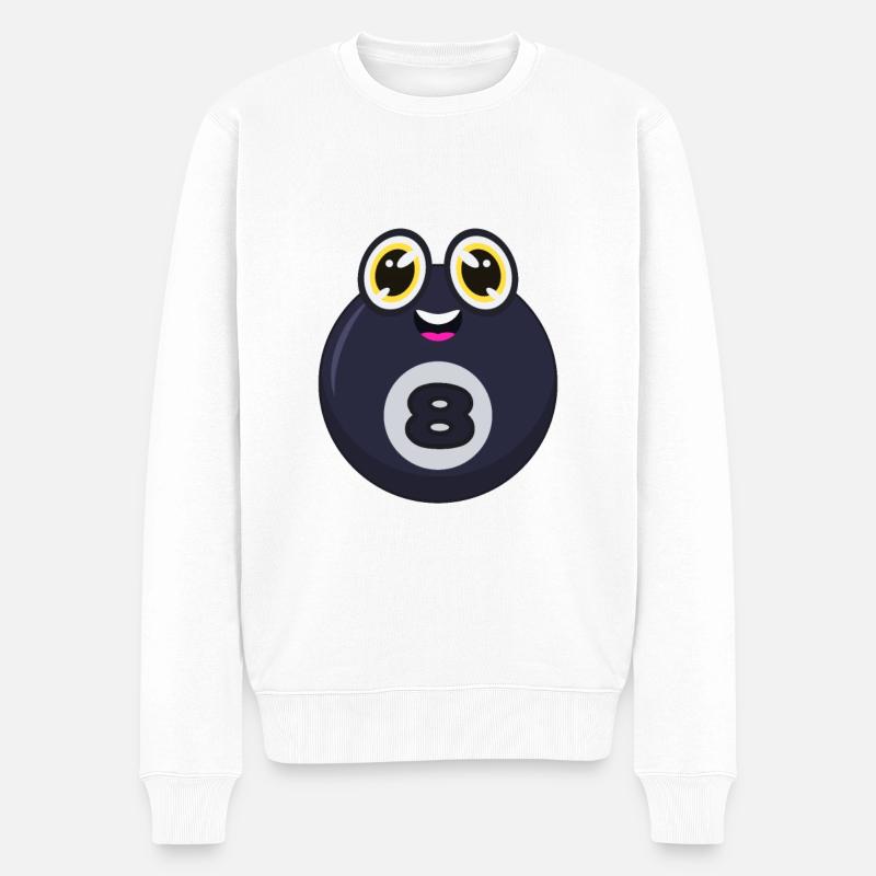 Billard boule de billard - Pull Premium bio Homme - blanc