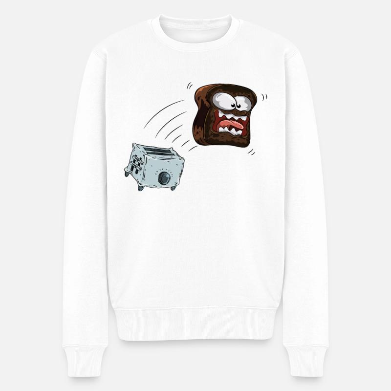 Toast Frühstück - Pull Premium bio Homme - blanc