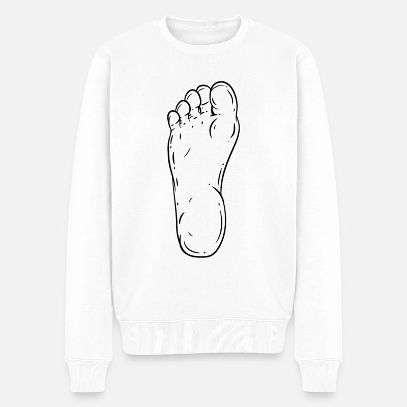 Pied - Pull Premium bio Homme - blanc