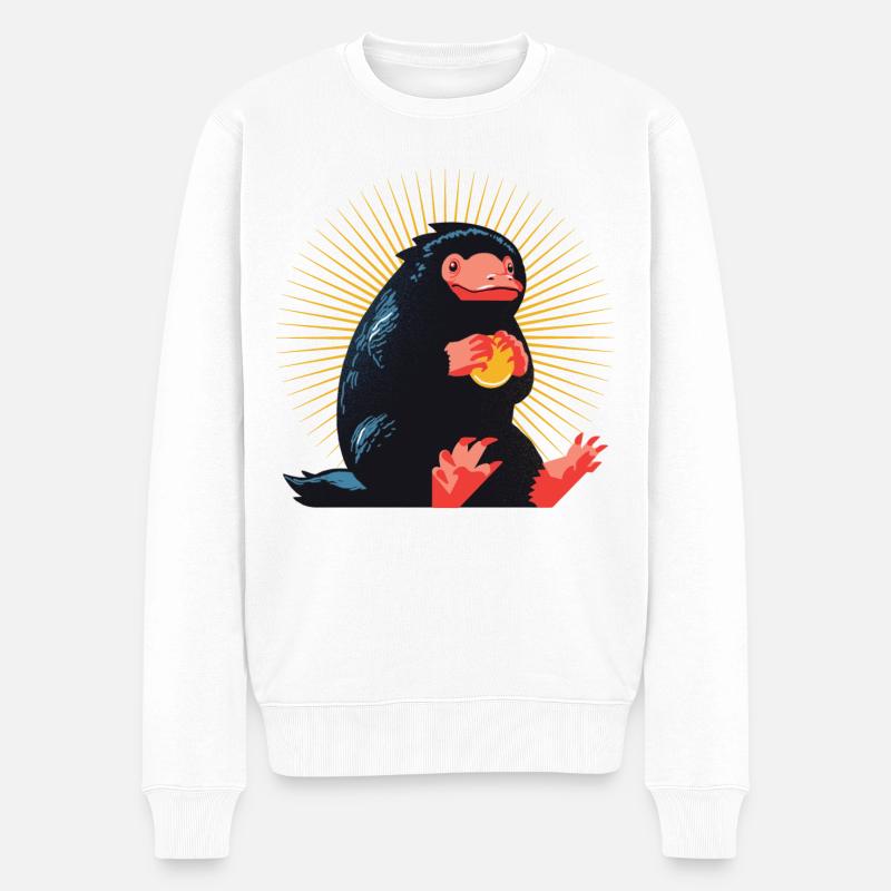 Phantastische Tierwesen 3 Niffler - Männer Premium Bio Pullover - Weiß