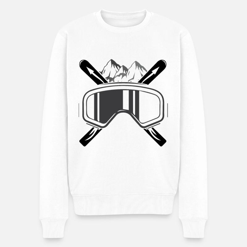 Schifoan - - Männer Premium Bio Pullover - Weiß