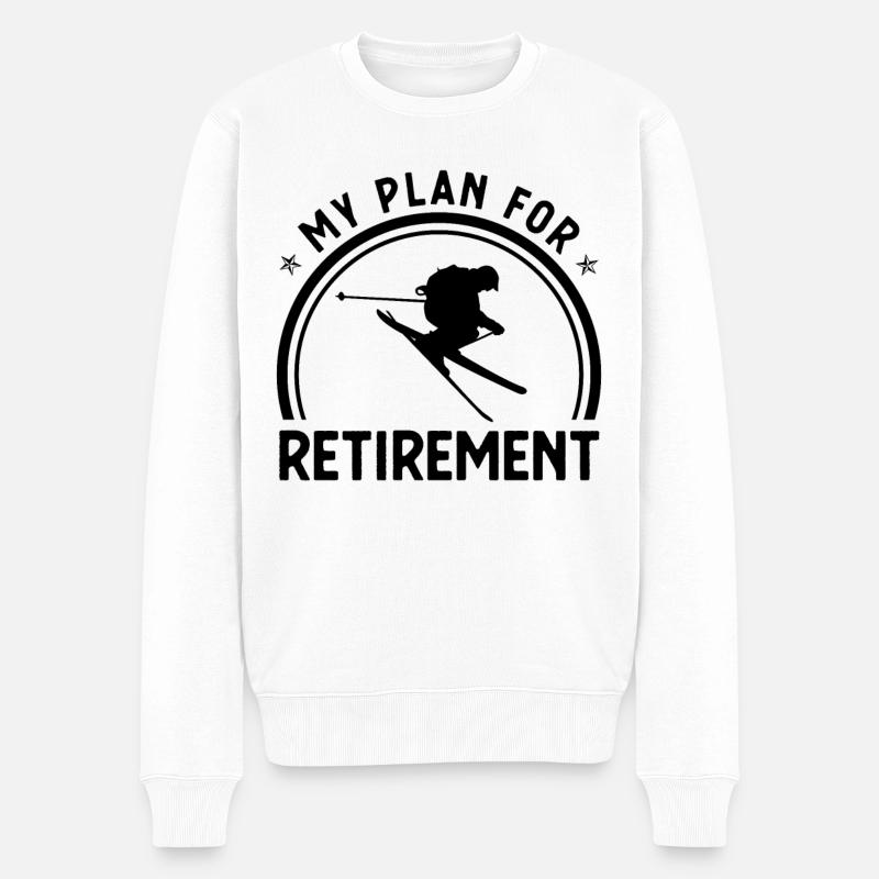 Mon plan de retraite - - Pull Premium bio Homme - blanc