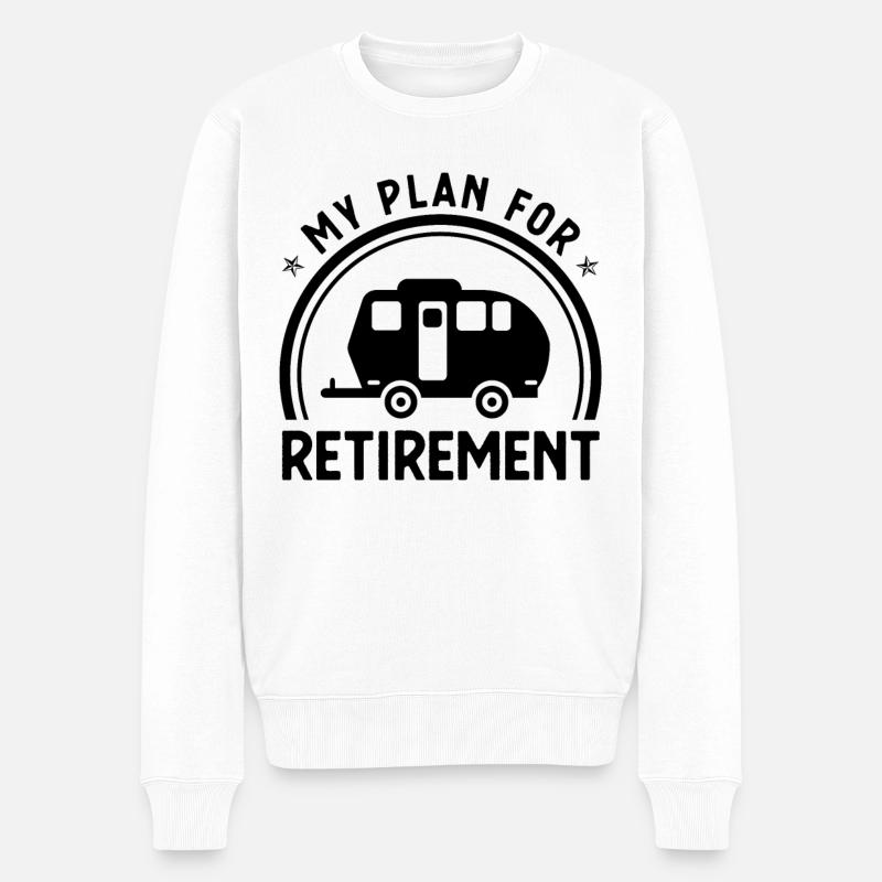 Mon plan de retraite 2 - - Pull Premium bio Homme - blanc