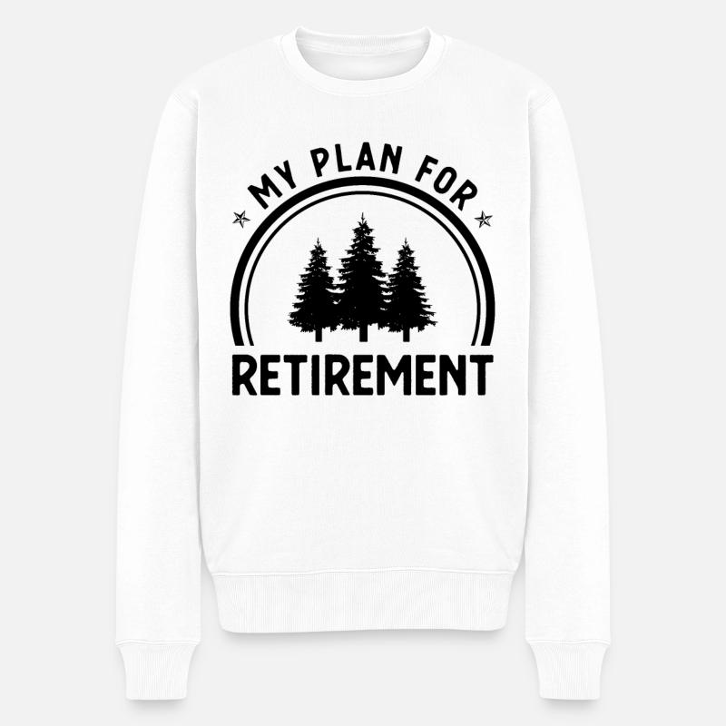 Mon plan de retraite 3 - - Pull Premium bio Homme - blanc