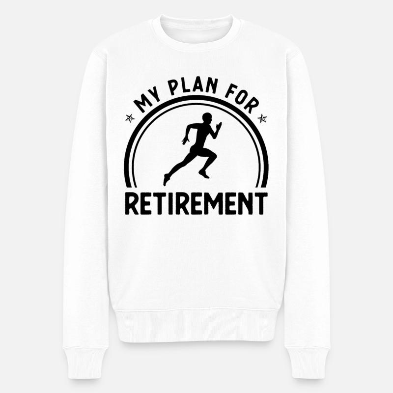 Mon régime de retraite - - Pull Premium bio Homme - blanc