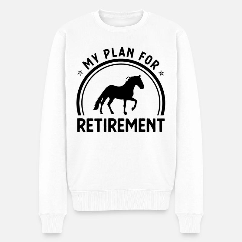 Mon plan de retraite - - Pull Premium bio Homme - blanc