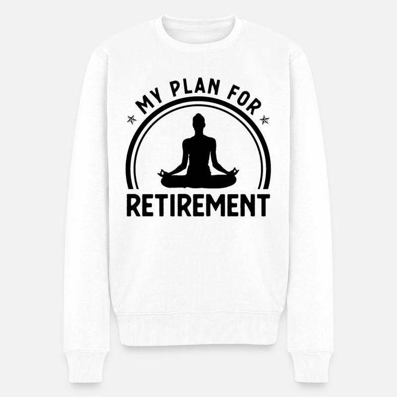 Mon plan de retraite - - Pull Premium bio Homme - blanc