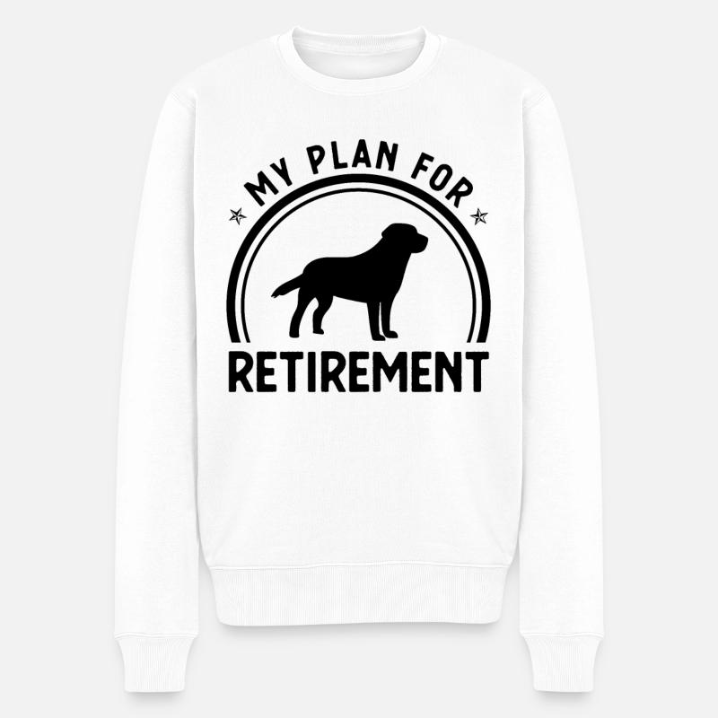 Mon plan de retraite - - Pull Premium bio Homme - blanc