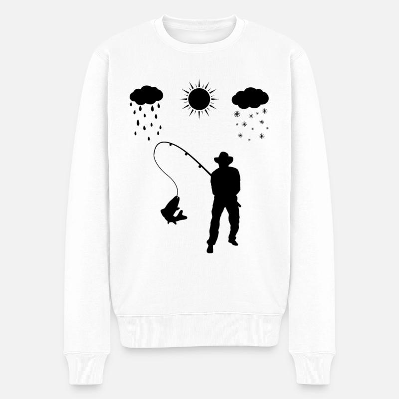 Toutes saisons et pêche - - Pull Premium bio Homme - blanc