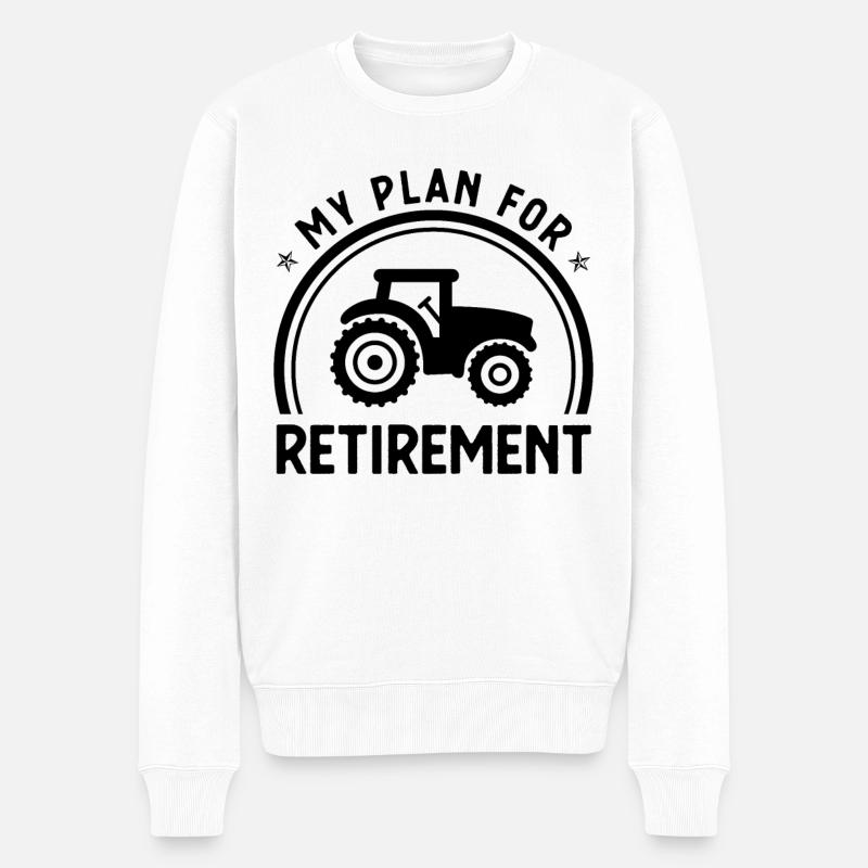 Mon plan de retraite - - Pull Premium bio Homme - blanc