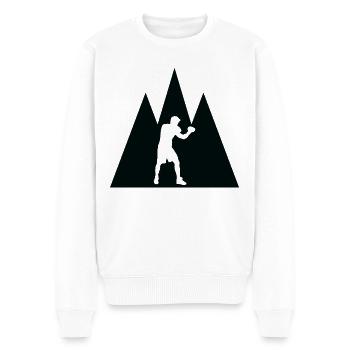 Triangle Mountain Boxing - Bo - Men's Premium Organic Jumper - white - Front - Thijin (182cm)