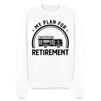 Mon plan de retraite 1 - - Pull Premium bio Homme - blanc - Devant - Thijin (182cm)