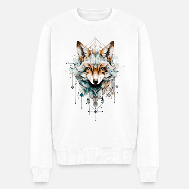 Renard - Pull Premium bio Homme - blanc