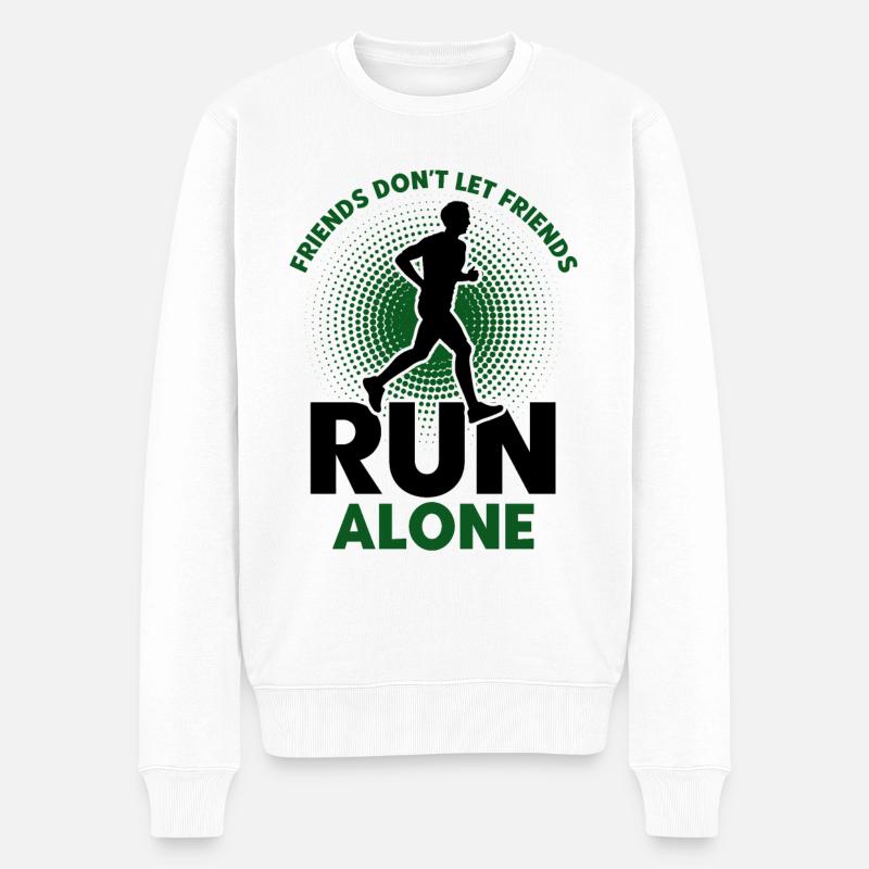 Running Jogger Runner Cadeau - Pull Premium bio Homme - blanc