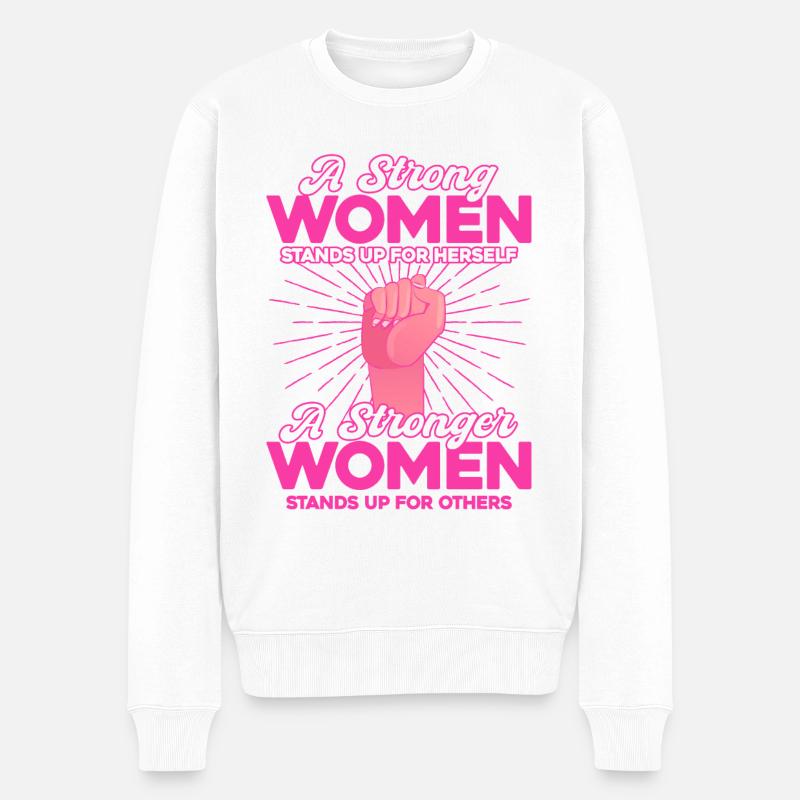 Égalité féministe des genres F - Pull Premium bio Homme - blanc