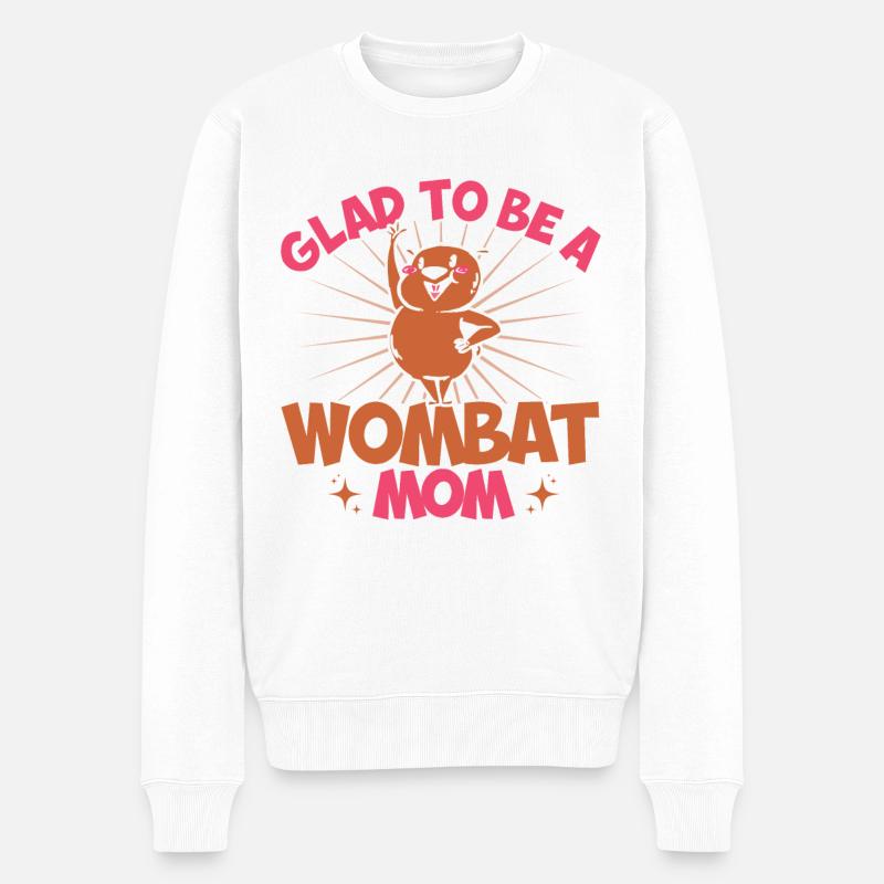 Wombat Wombats Australien Outback Geschenk - Männer Premium Bio Pullover - Weiß
