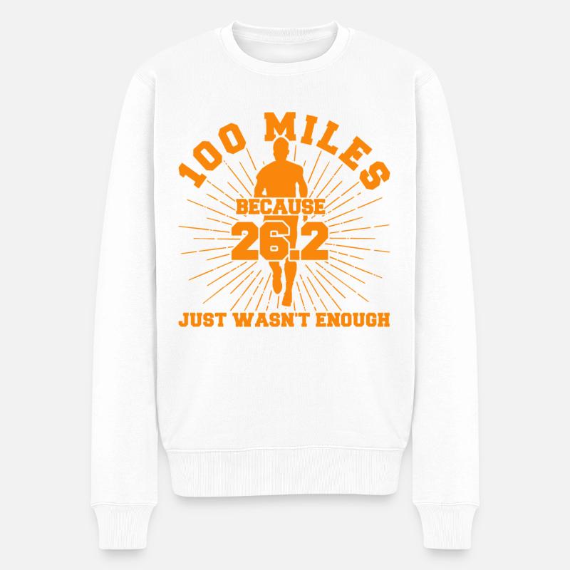 Ultralauf Ultramarathonläufer Marathonläufer Gesch - Pull Premium bio Homme - blanc