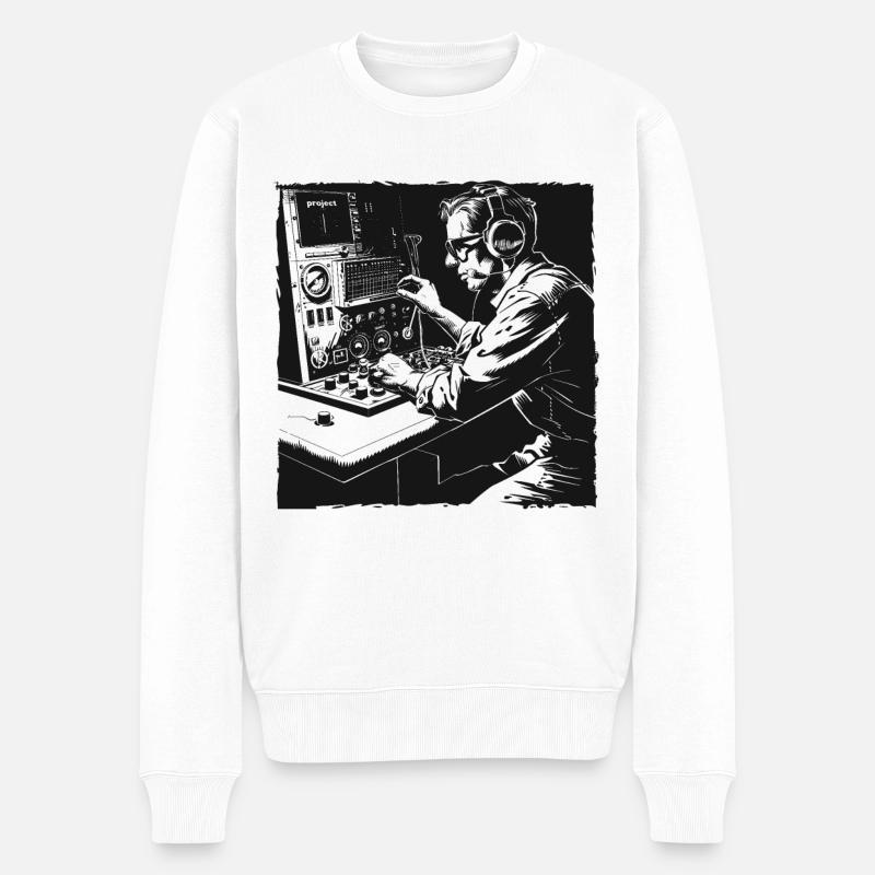 Stolzer Amateurfunk-betreiber - Männer Premium Bio Pullover - Weiß