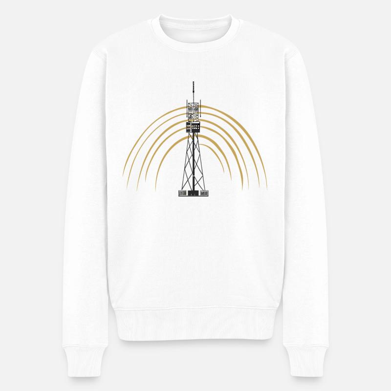 Stolzer Amateurfunk-betreiber - Männer Premium Bio Pullover - Weiß