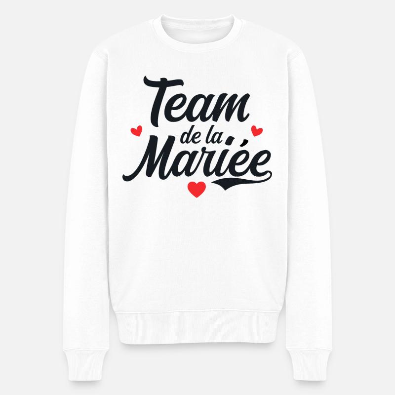 Team De La Mariée - Pull Premium bio Homme - blanc