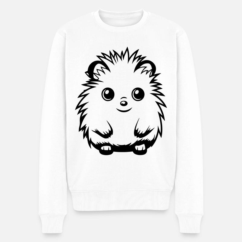 Hérisson Mignon Mignon Bébé - Pull Premium bio Homme - blanc