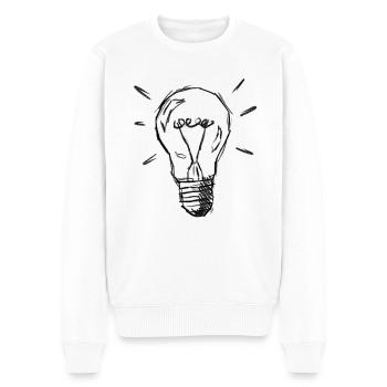 Lampe lumineuse - Pull Premium bio Homme - blanc - Devant - Thijin (182cm)