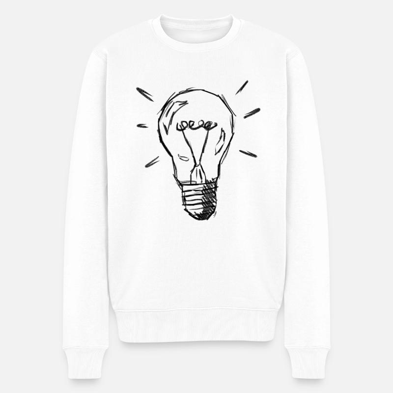 Lampe lumineuse - Pull Premium bio Homme - blanc