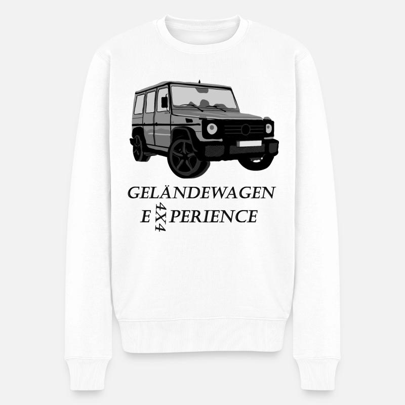 Off-Road Adventure - Männer Premium Bio Pullover - Weiß